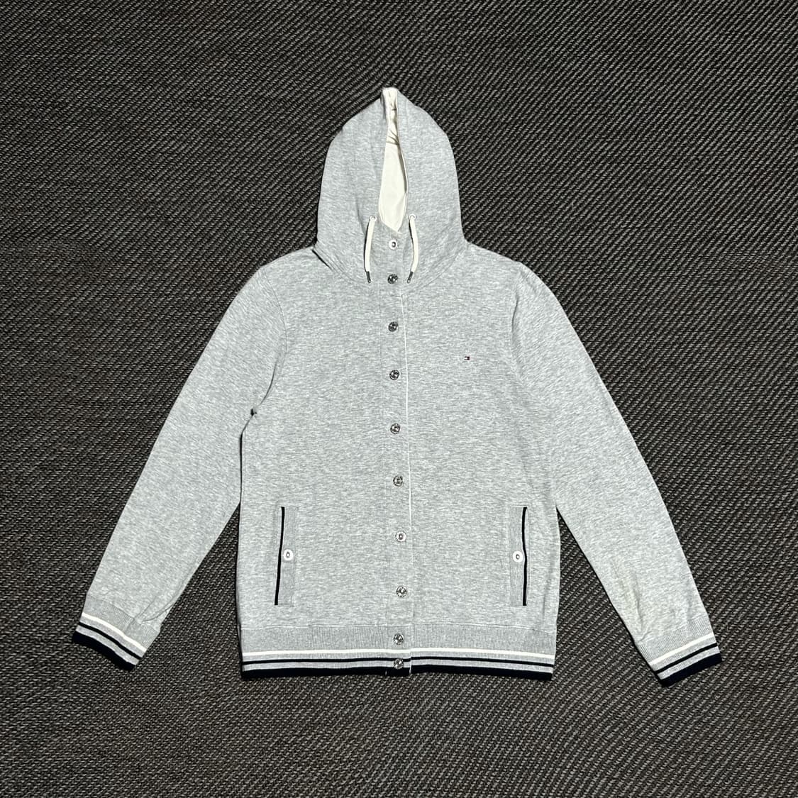 [L] Tommy 타미힐피거 우먼즈 그레이 후드 자켓 상품이미지1