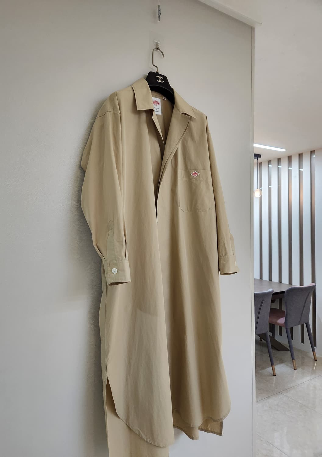 단톤 셔츠겸용 오버핏 원피스 36사이즈 상품이미지6