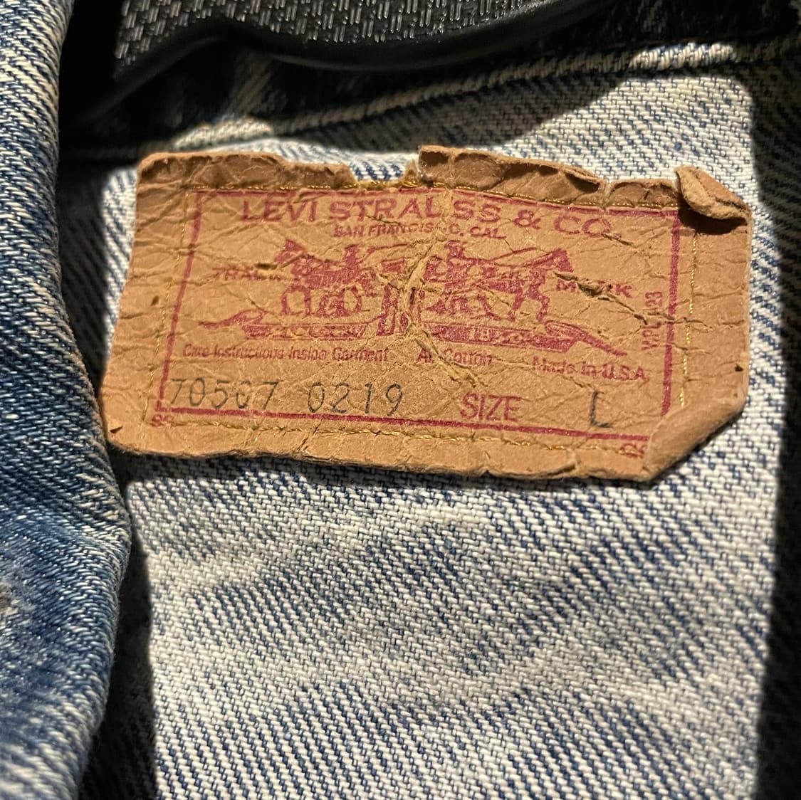 90s 리바이스 데님 조끼(105) 상품이미지5