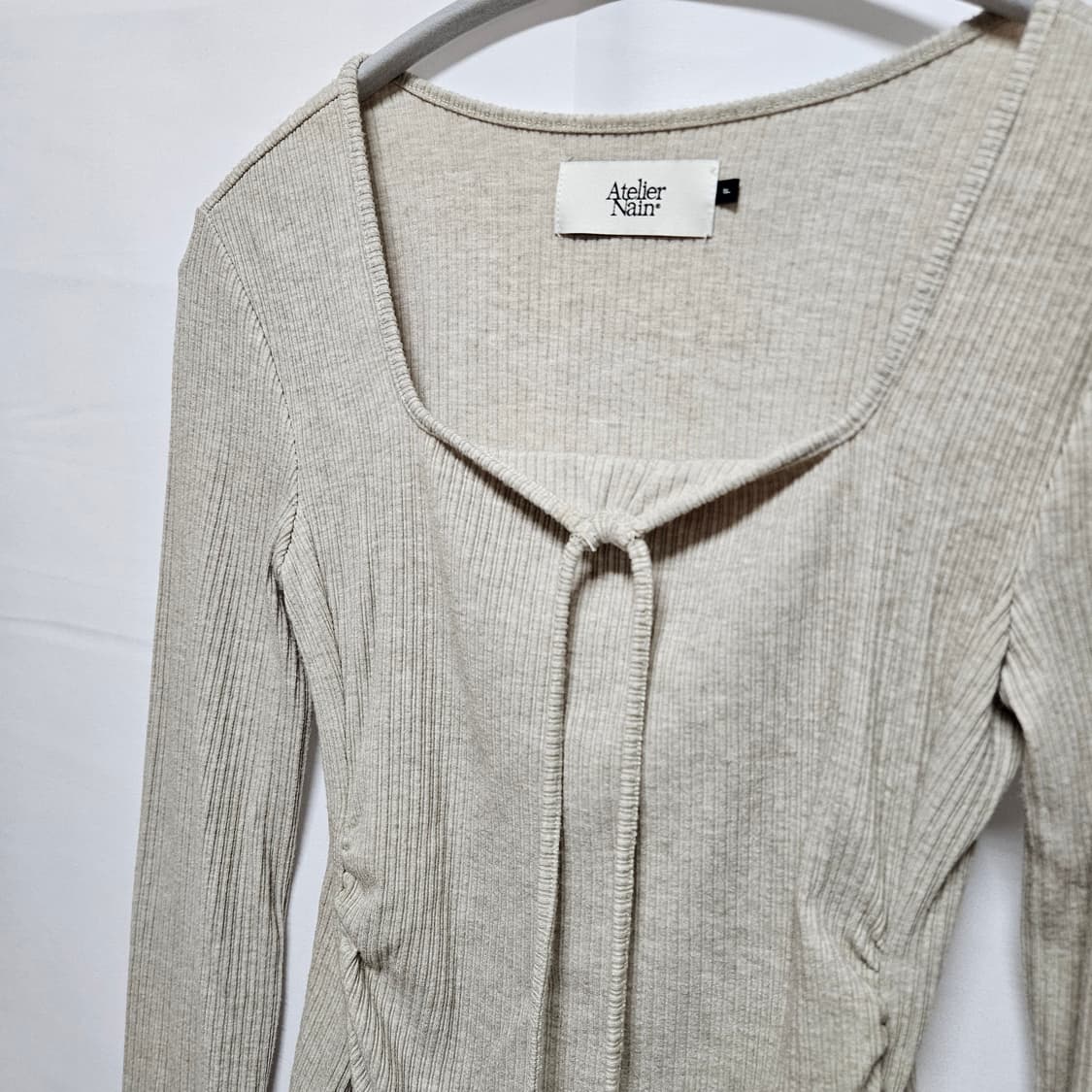 F 아틀리에나인 셔링 니트 상품이미지2