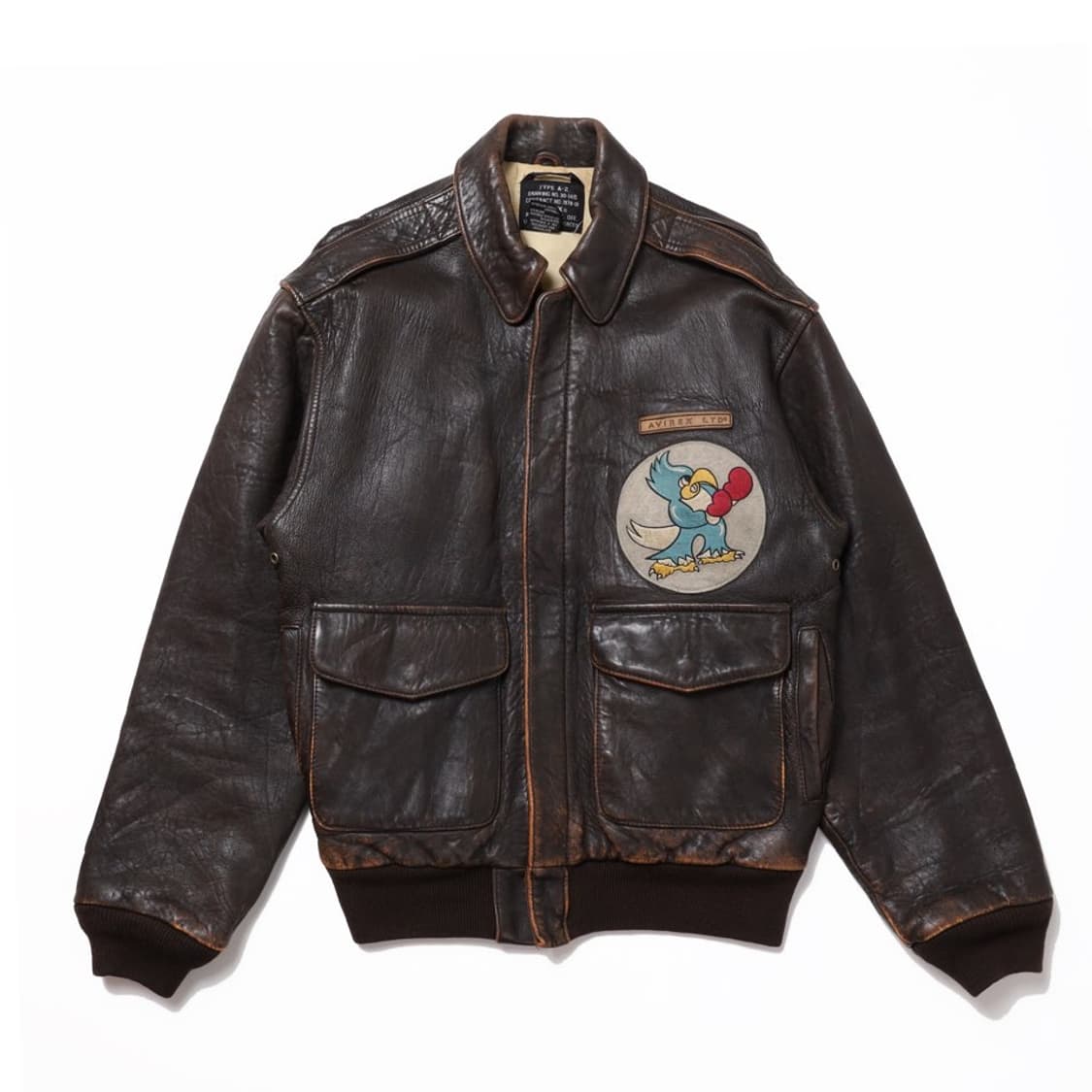 80's AVIREX Eagle Sqdn A-2 Flight Jacket 상품이미지1