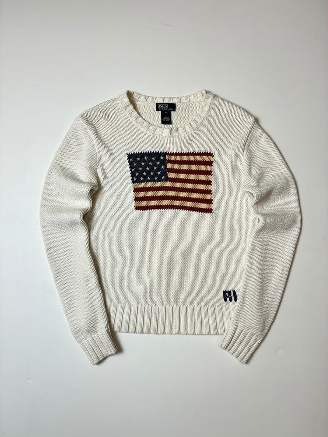 폴로 랄프로렌 00's 헤비코튼 성조기 니트 PN8212 상품이미지1