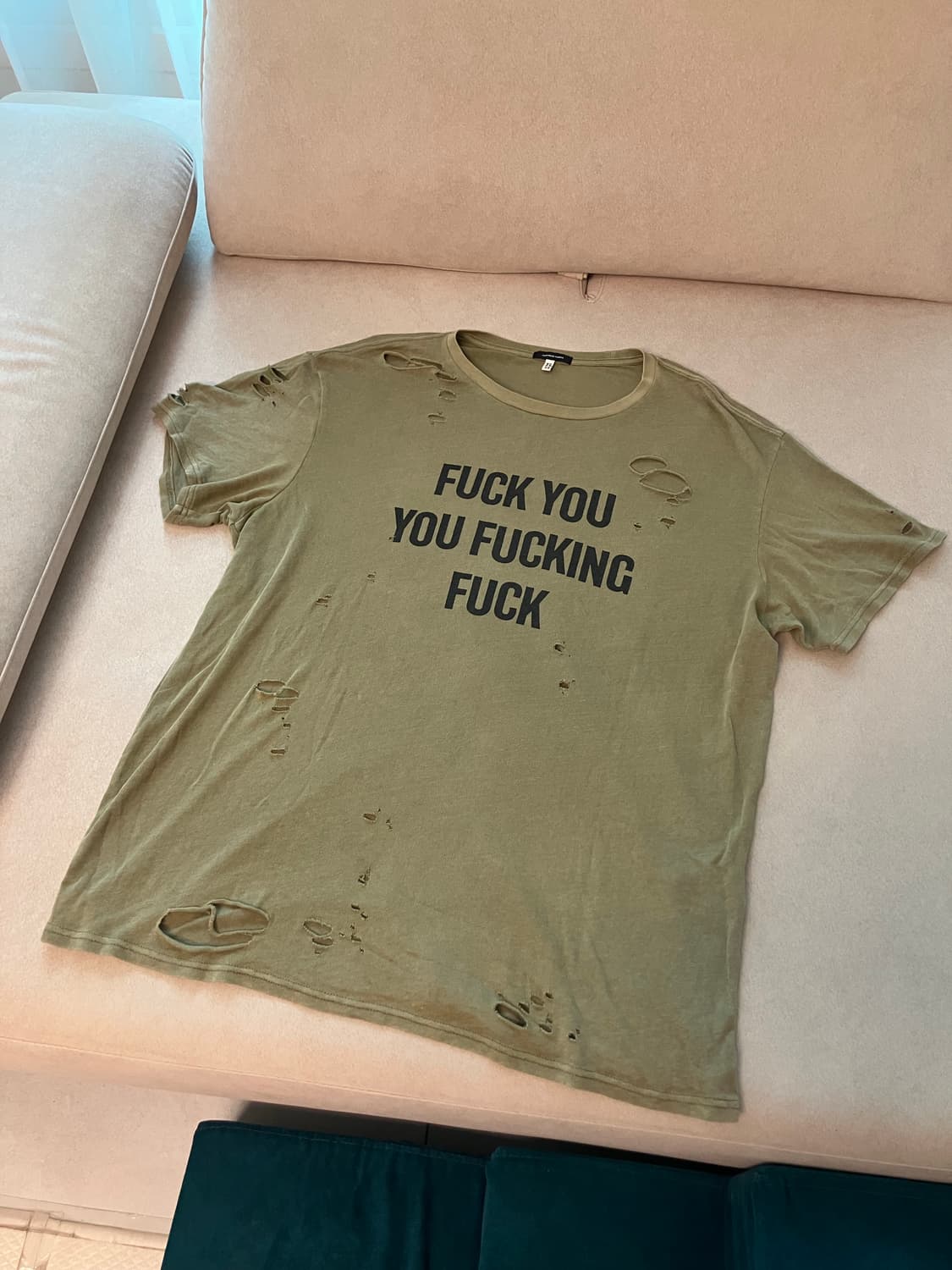 R13 fuck you distressed T shirts  상품이미지1