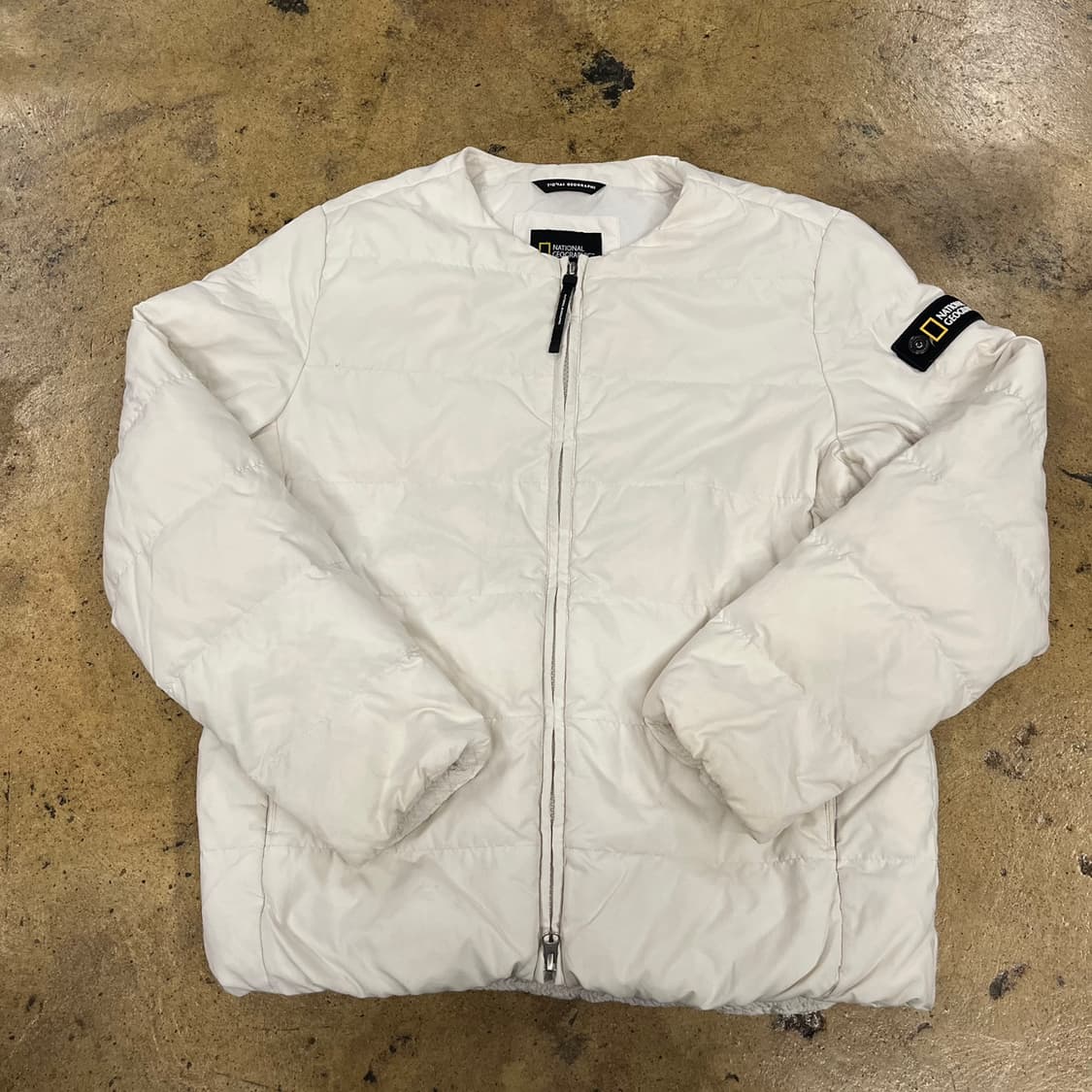 [정품/S] 내셔널지오그래픽 아이보리 패딩 점퍼 b16 상품이미지2