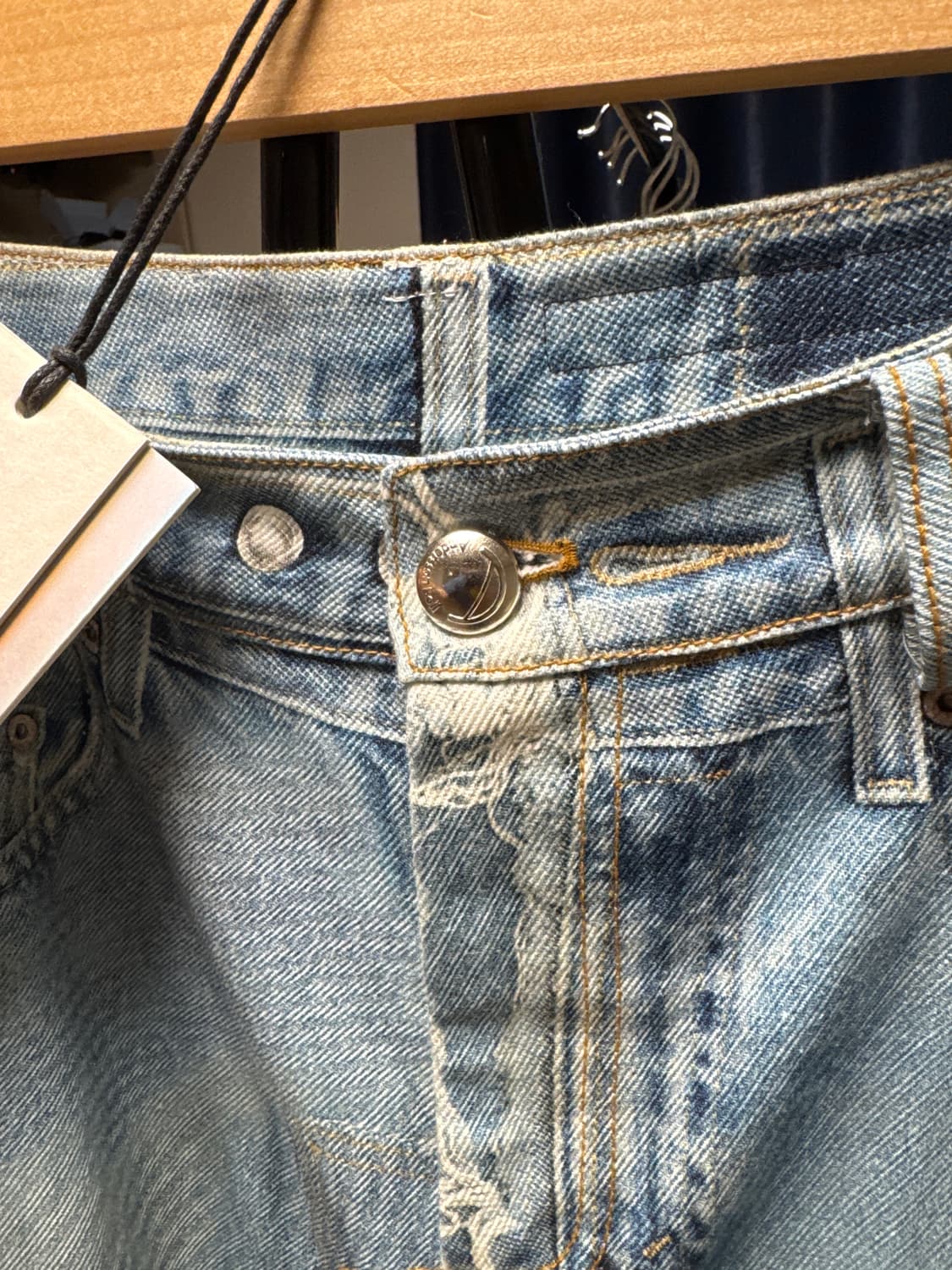 앤더슨벨 포데님 & 스크레치 레더 프린트 카고 팬츠 32 상품이미지6