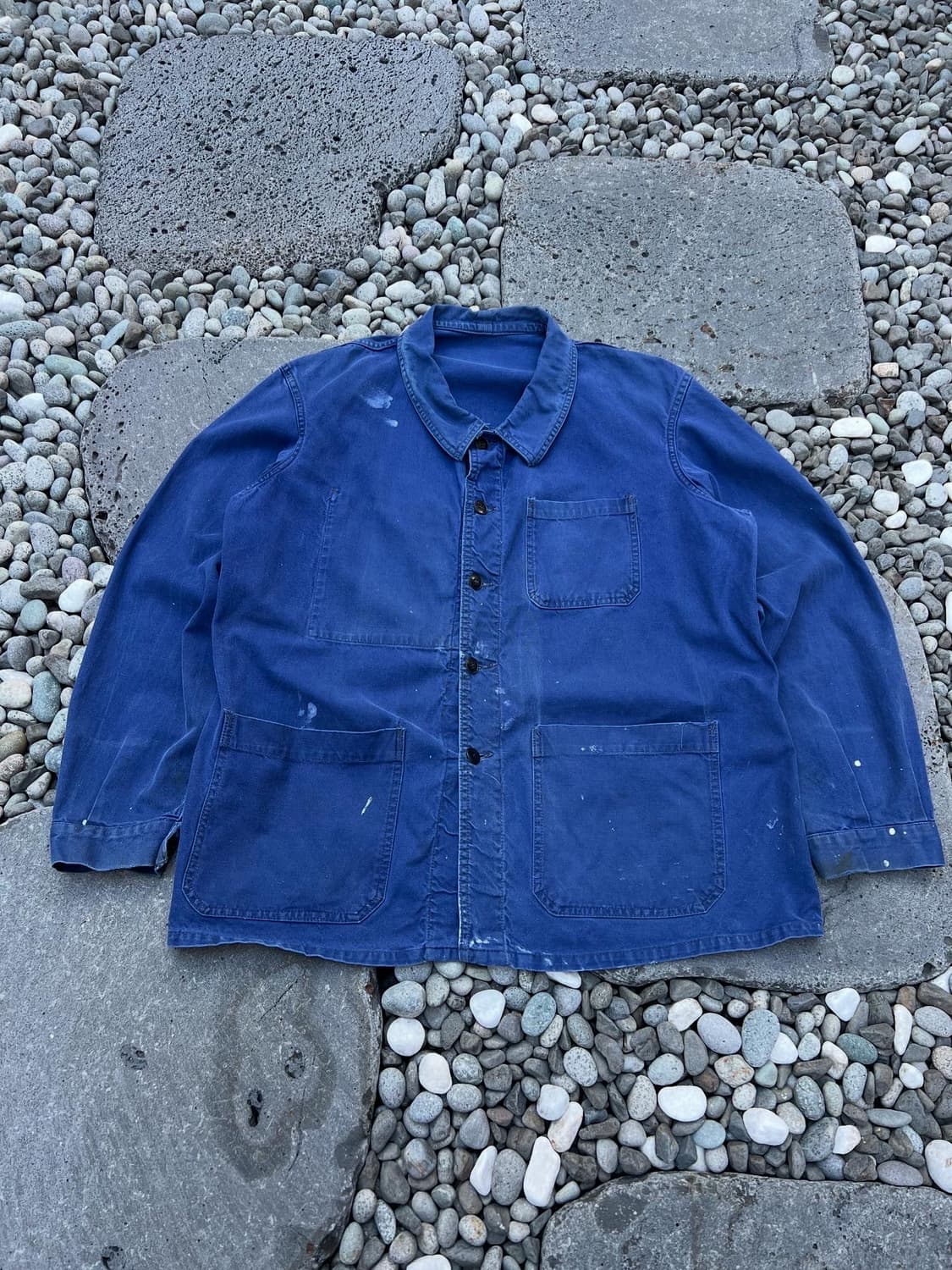 FADED VINTAGE WASHING PATCHWORK 프렌치워크자켓 상품이미지1