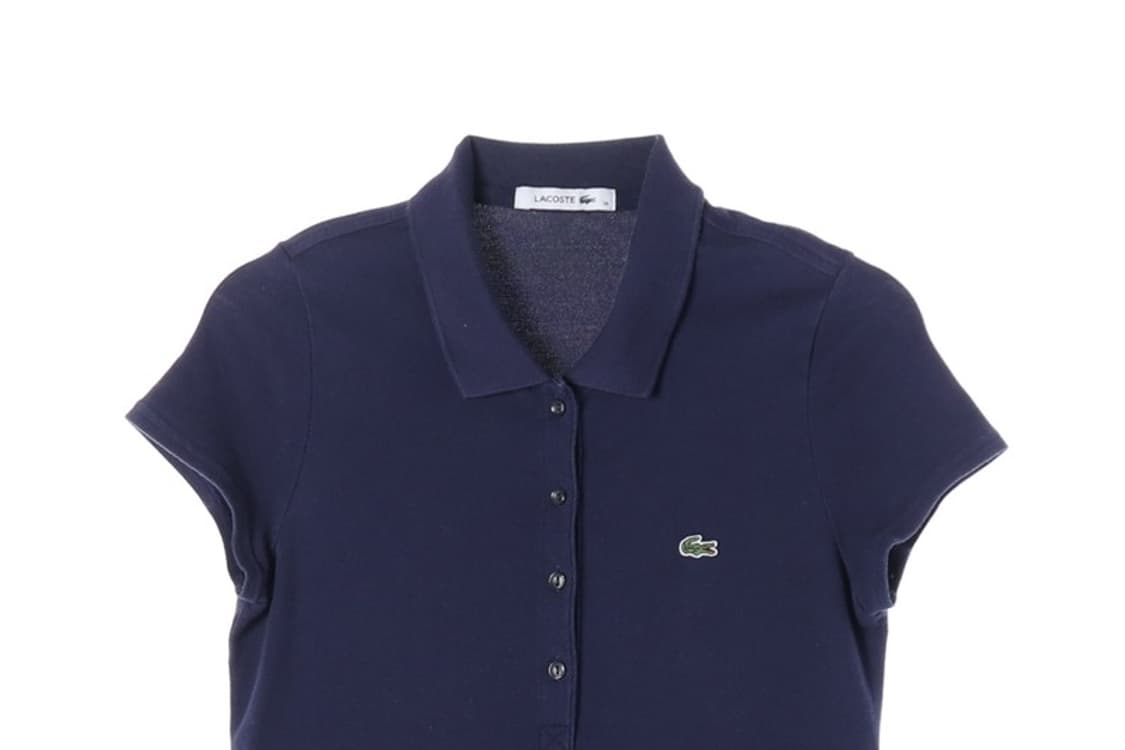 라코스테 슬림핏 스트레치 피케 폴로 원피스 36 상품이미지3