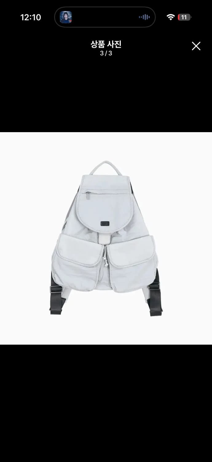 (새제품) 오헤시오 투포켓 백팩 라이트 그레이 상품이미지3