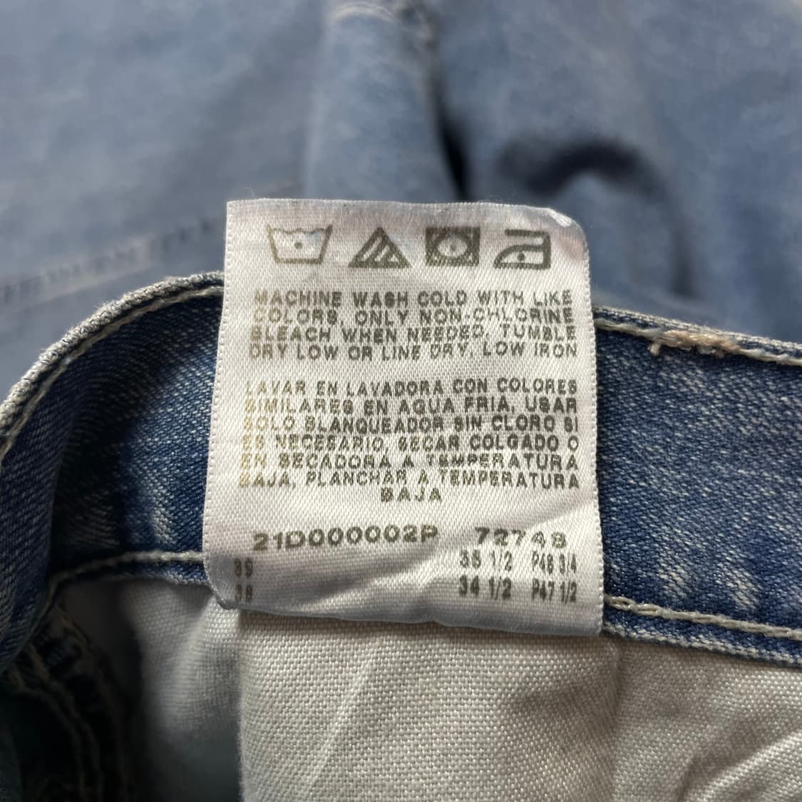 (36) Lee 리 연청 데님 팬츠 루즈핏 상품이미지7