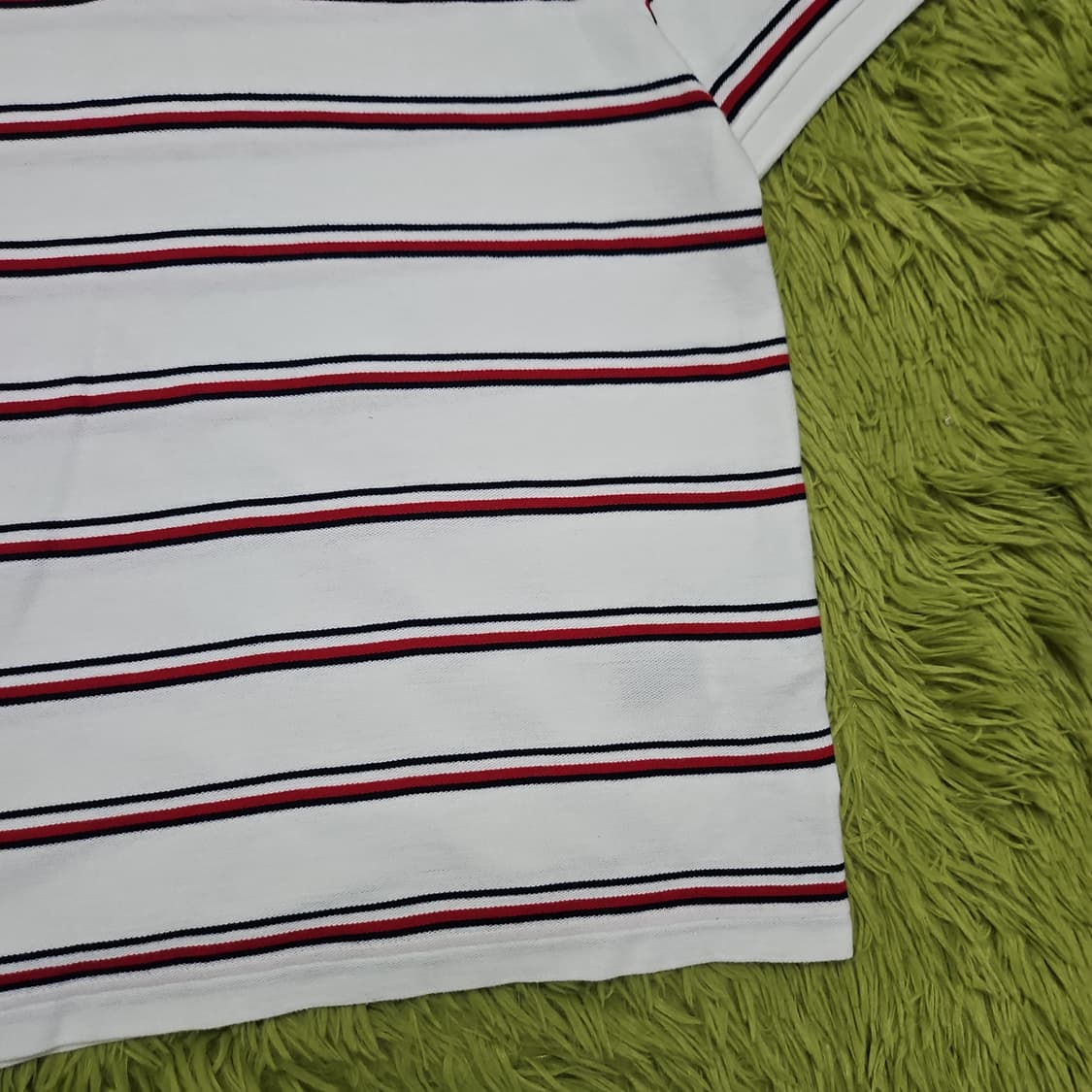 타미힐피거 화이트 레드 스트라이프 카라티 (M) 상품이미지6