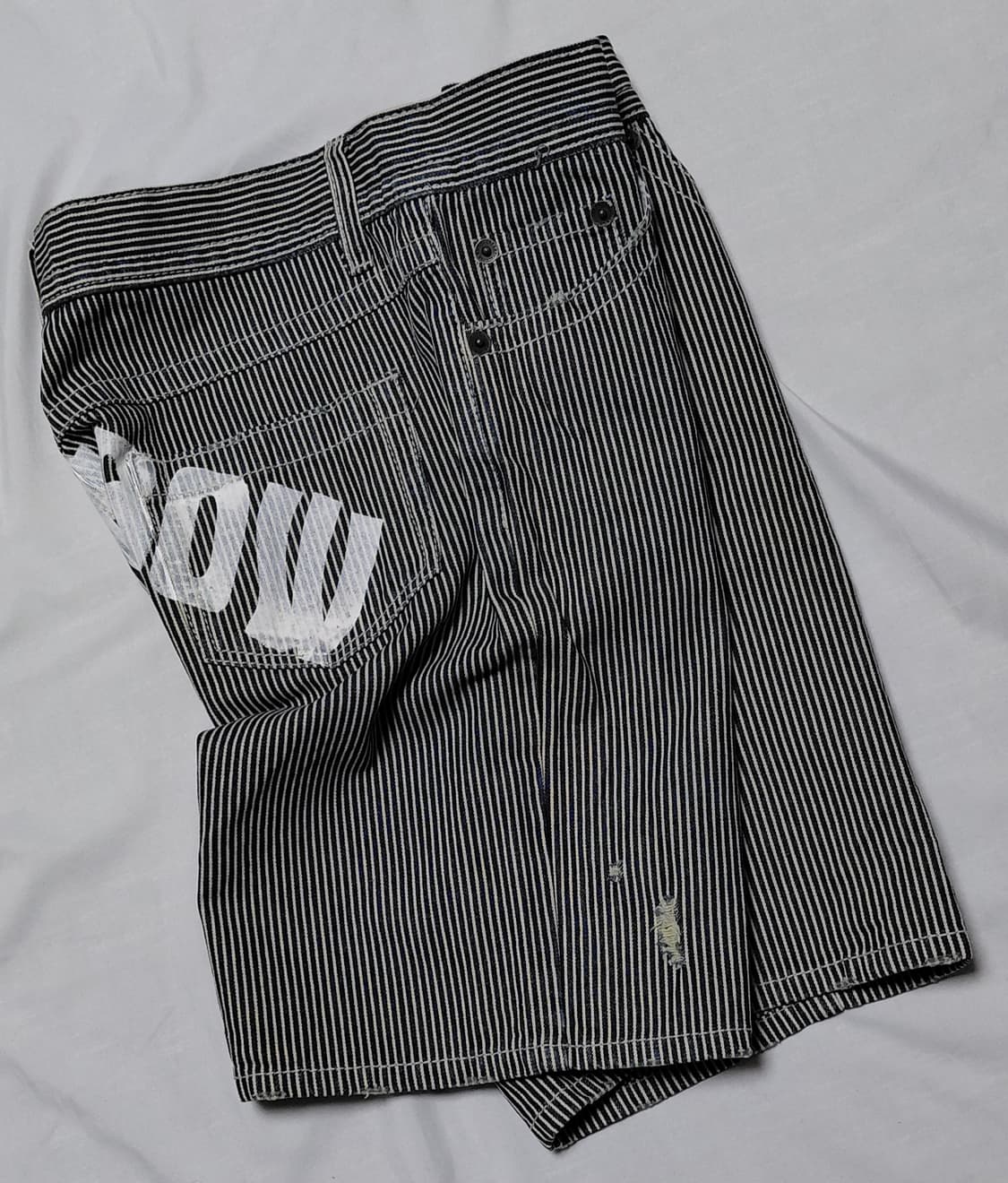 [27-28] DAILY TOPICS 히코리 스트라이프 워크웨어 반바지 상품이미지10