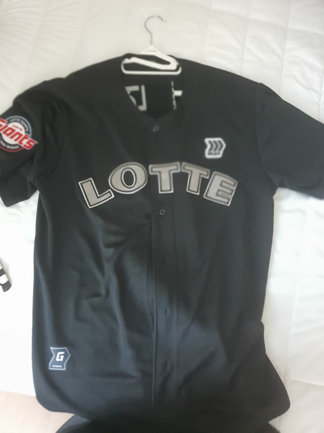 롯데자이언츠 올드 블랙 어센틱 110 노마킹 상품이미지2