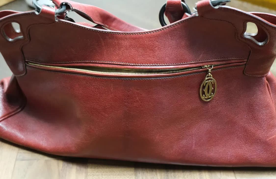 까르띠에 마르첼로 레드 토트백 가방 상품이미지4