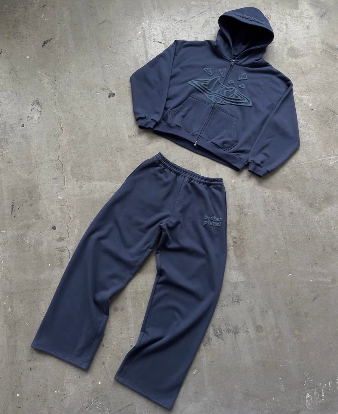 브로큰 플래닛 broken planet 스웻팬츠 네이비 상품이미지3