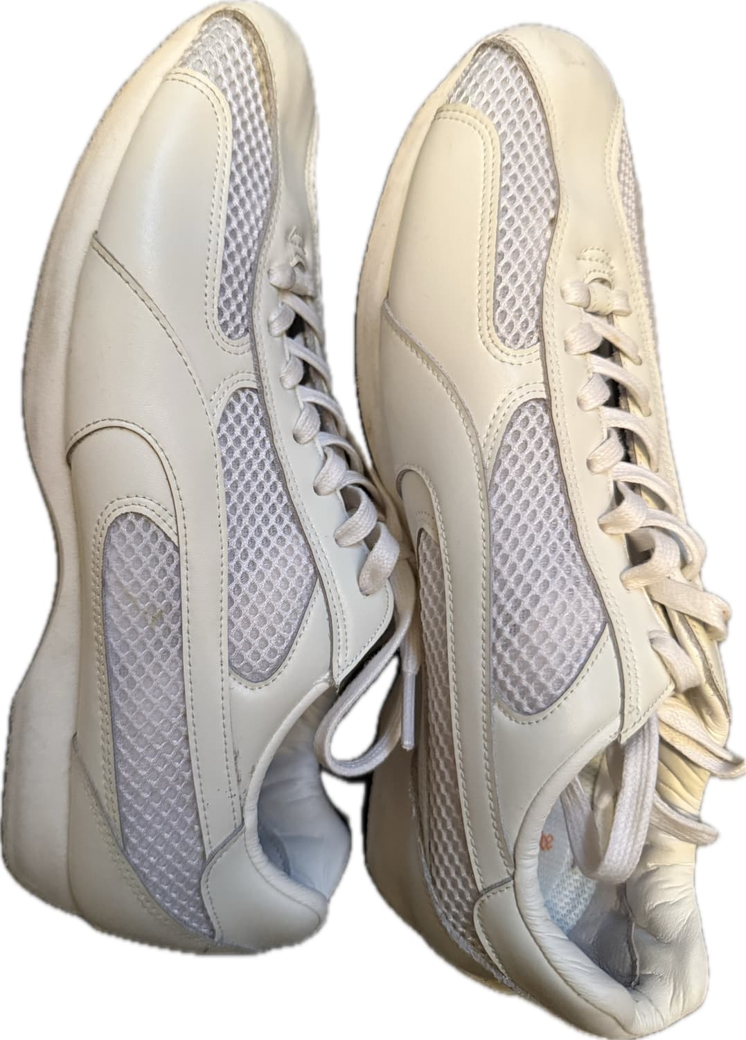 야세 스파이더 레더 스니커즈 화이트 250 상품이미지3