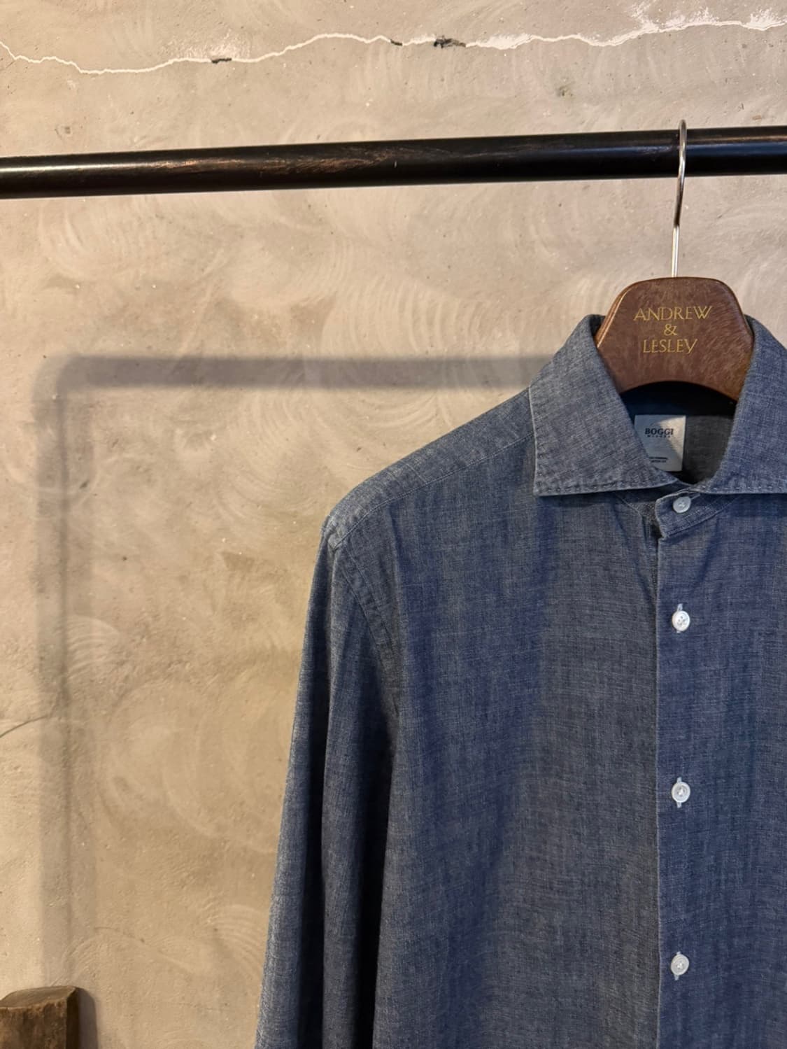 BOGGI 보기 샴브레이 셔츠 100 상품이미지2