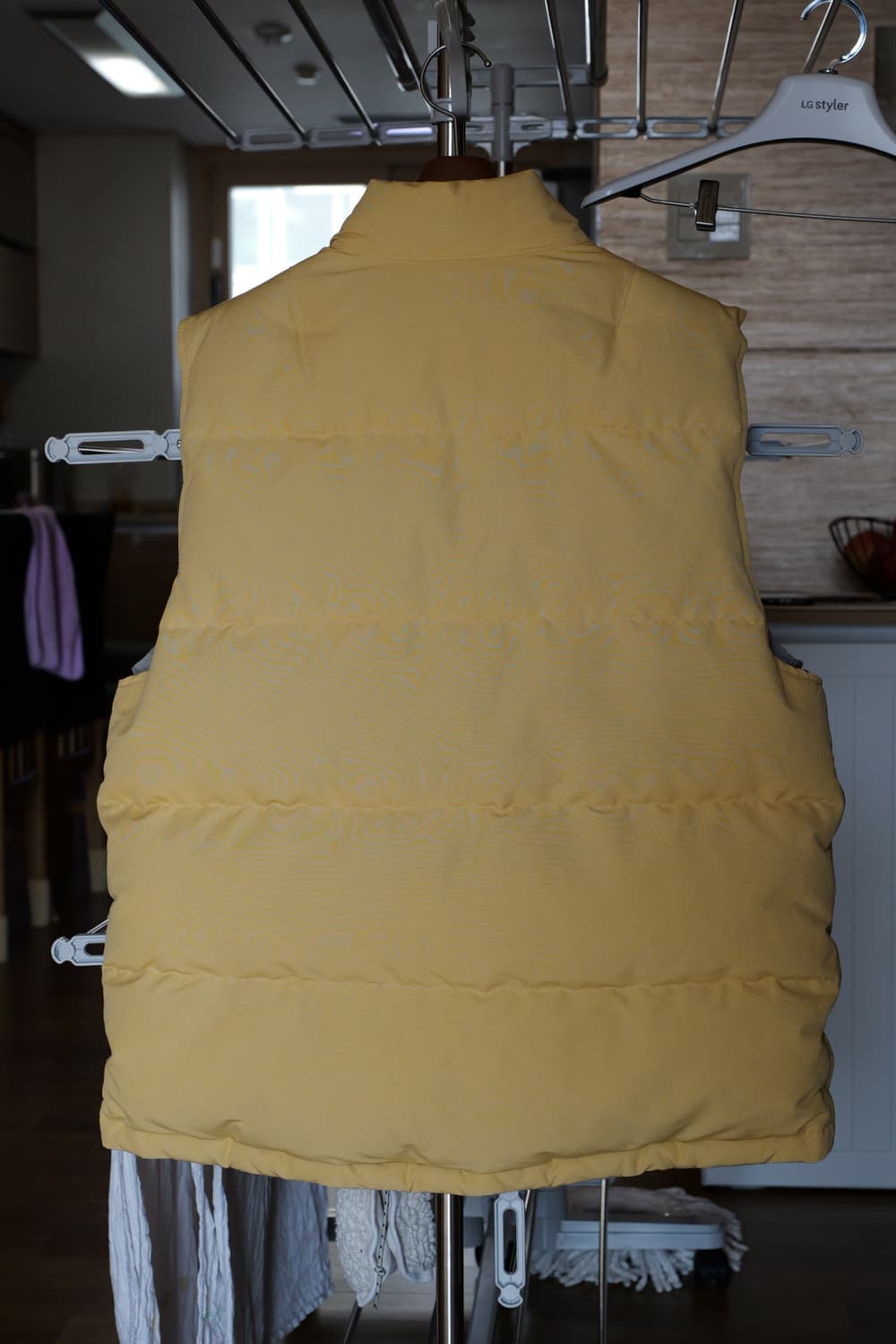 카키스 트레일 다운 패딩 베스트 옐로우 카키 L 상품이미지2