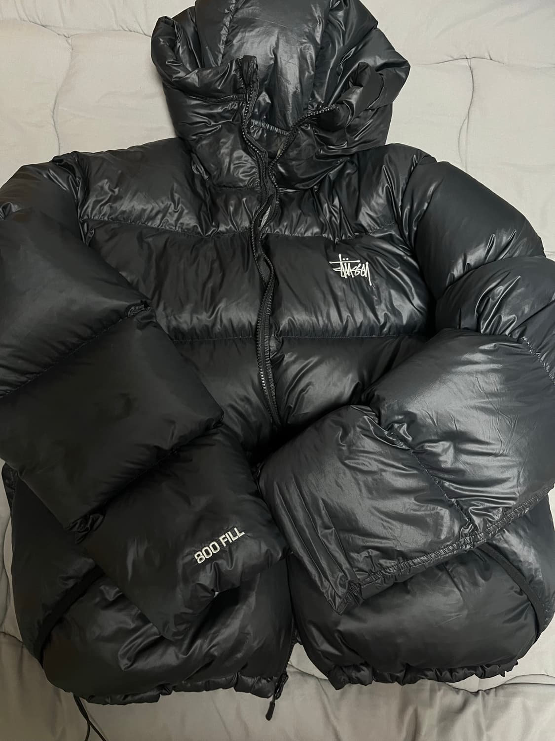 스투시 다운 파카 마이크로 립스탑 팬텀 블랙 사이즈 L 판매 상품이미지2