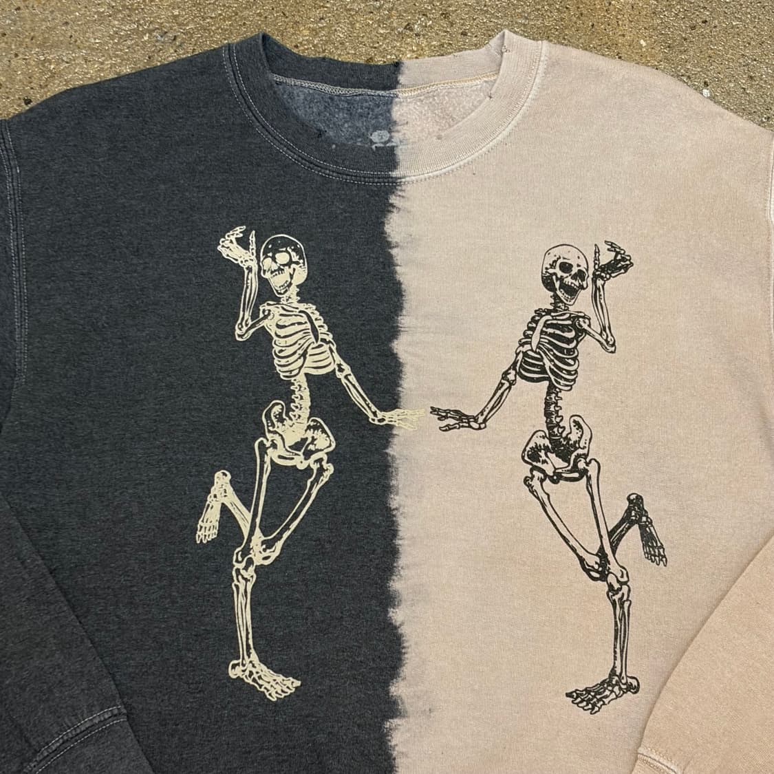 00s USA 미국 빈티지 하프 스컬 맨투맨 상품이미지3