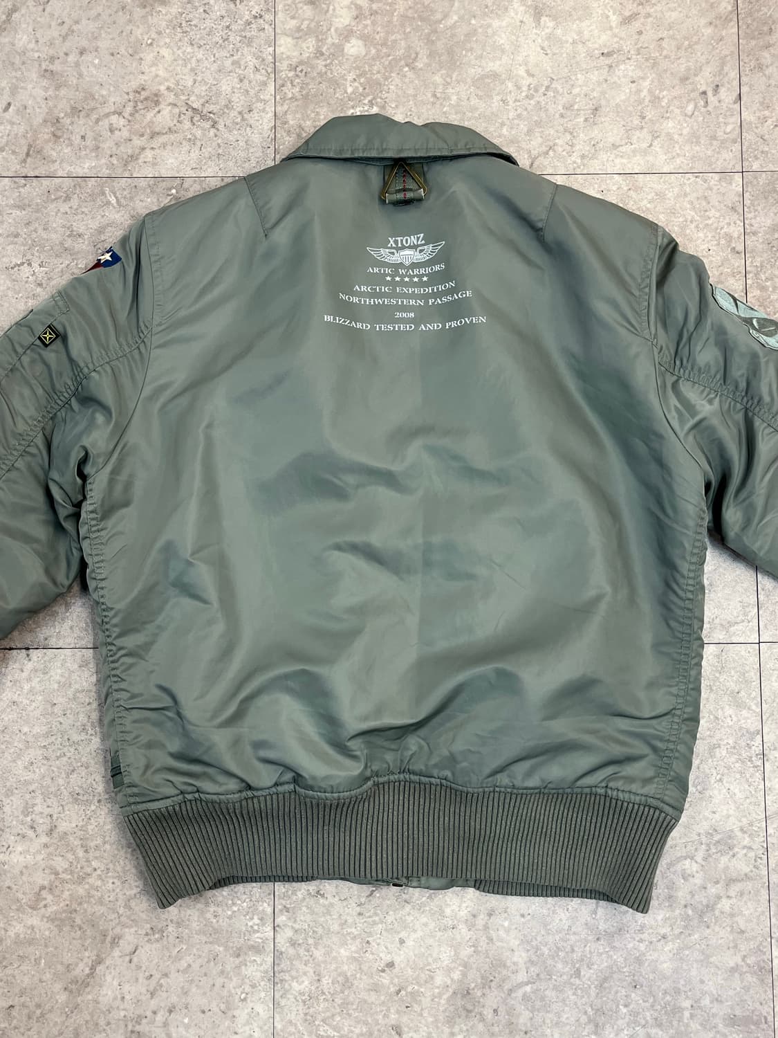 엑스톤즈 항공 점퍼 카키 XL #csz3822 상품이미지7