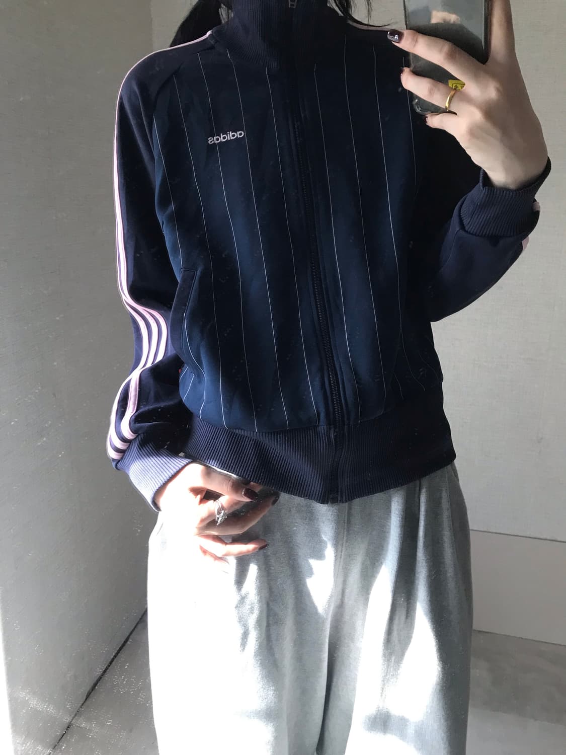 아디다스 네이비 핑크 져지 상품이미지5