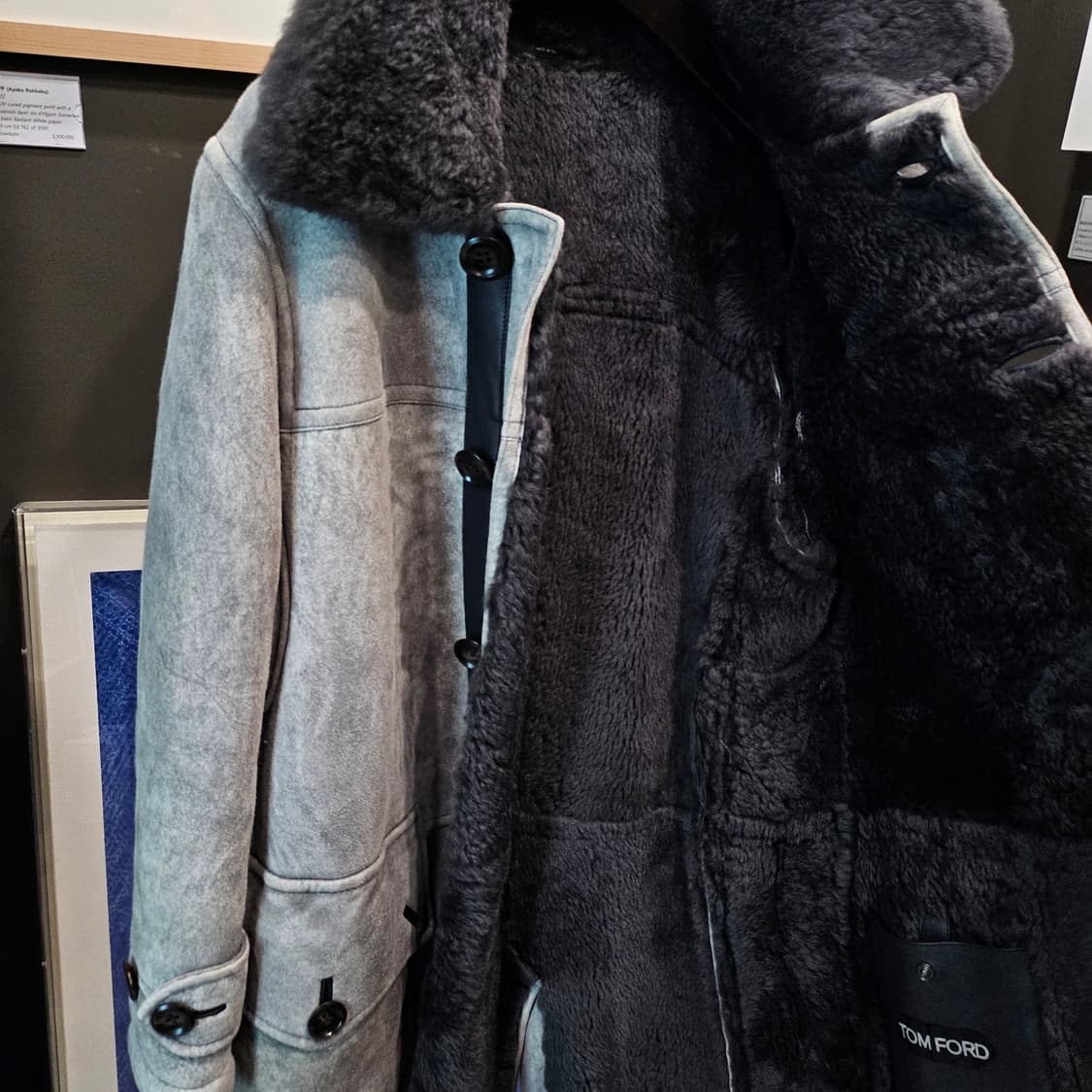 톰포드 캐시미어 스웨이드 풀 시어링 무스탕 자켓 상품이미지8