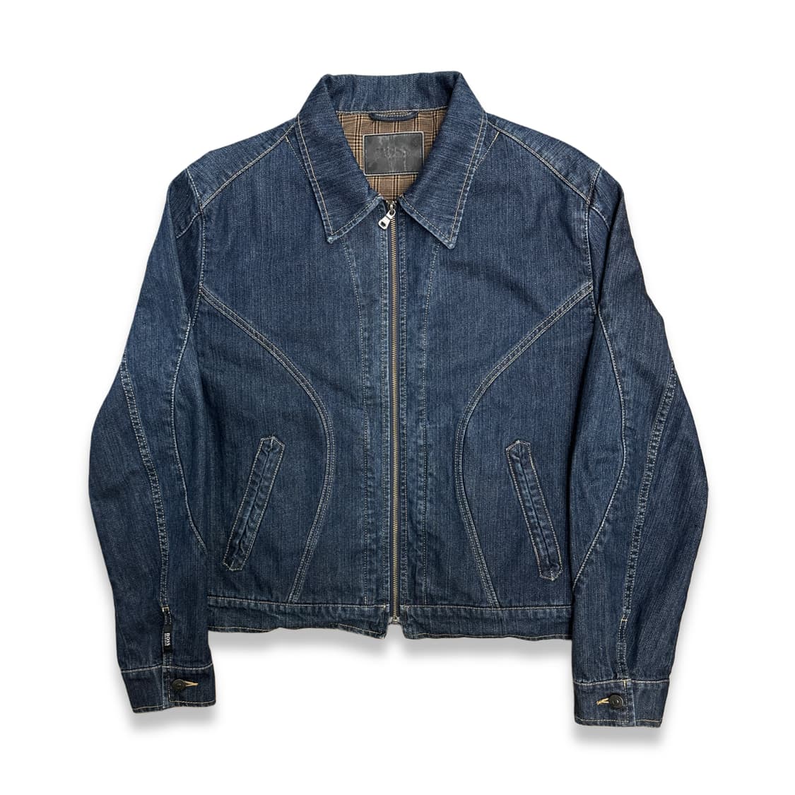 2006' 휴고보스 커브드 데님 집업 자켓 XL 상품이미지1