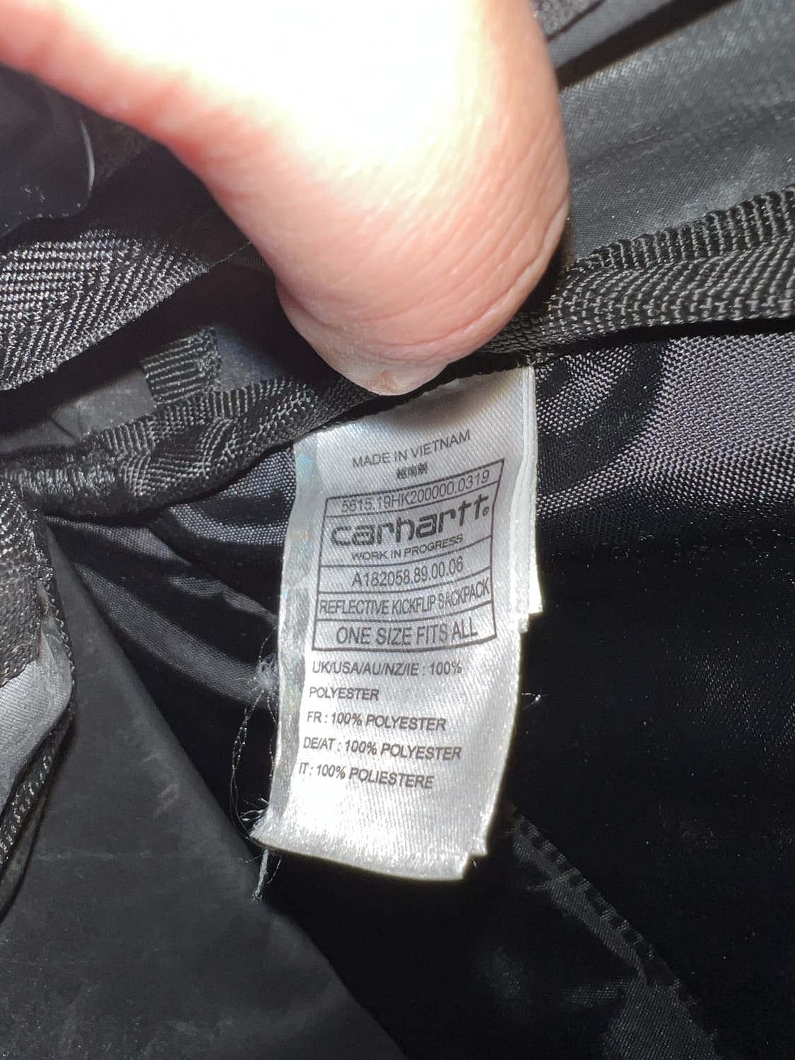 칼하트 리플렉티브 킥플립 백팩 상품이미지3