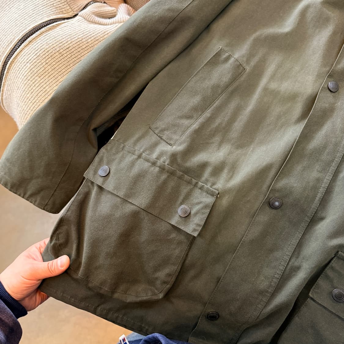 존 파트리지 왁스 자켓 코듀로이 포인트 XL 상품이미지6