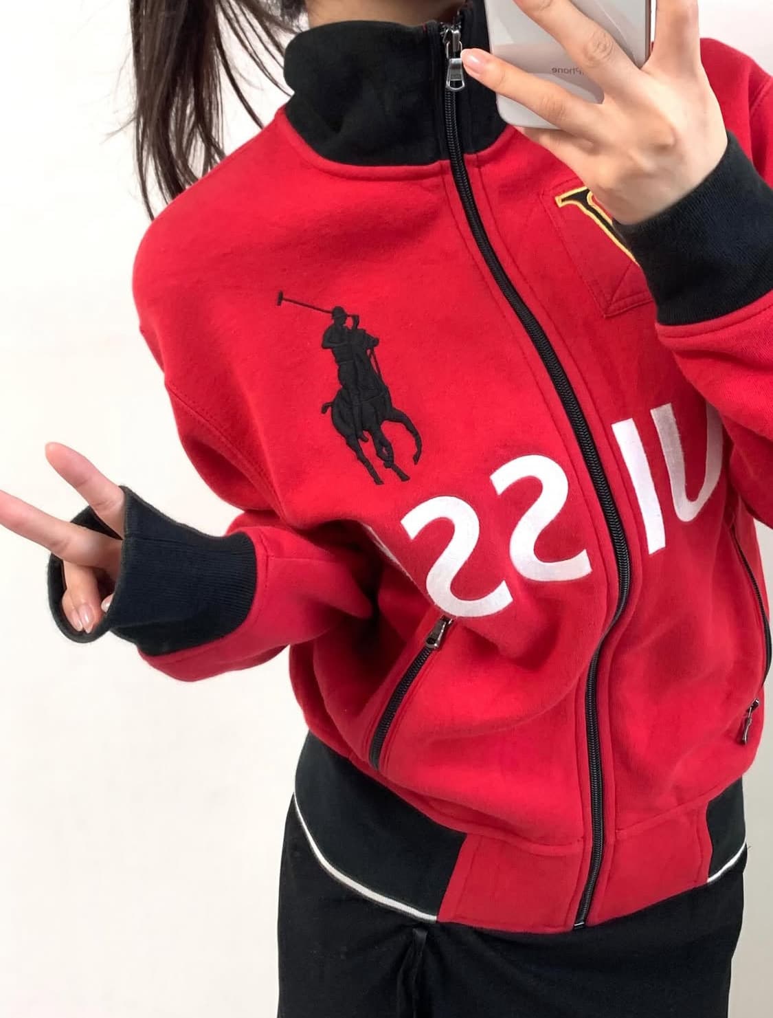 Polo by RalphLauren 폴로 빅포니 레드 집업 상품이미지3