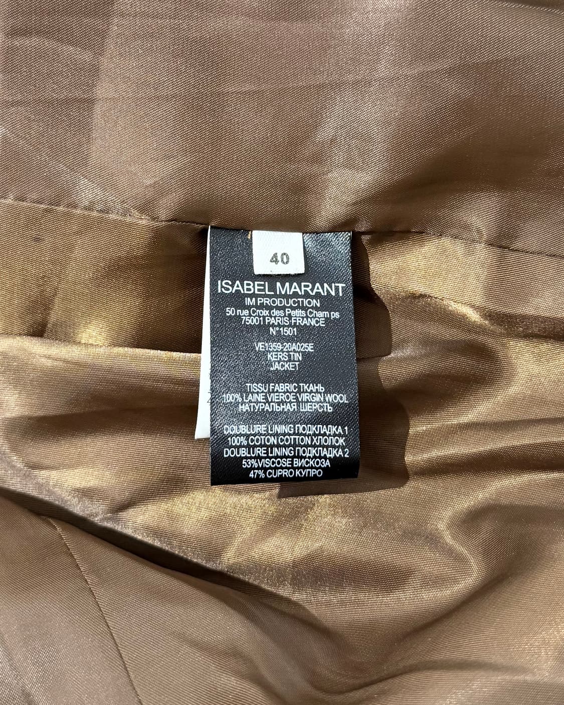 이자벨마랑 에뜨왈 아이보리 브라운 하운드투스 커스틴 울 자켓 상품이미지9