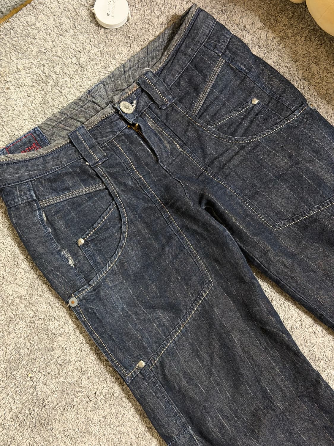 90s 마리떼 프랑소와 저버 로우웨스트 부츠컷진 상품이미지4