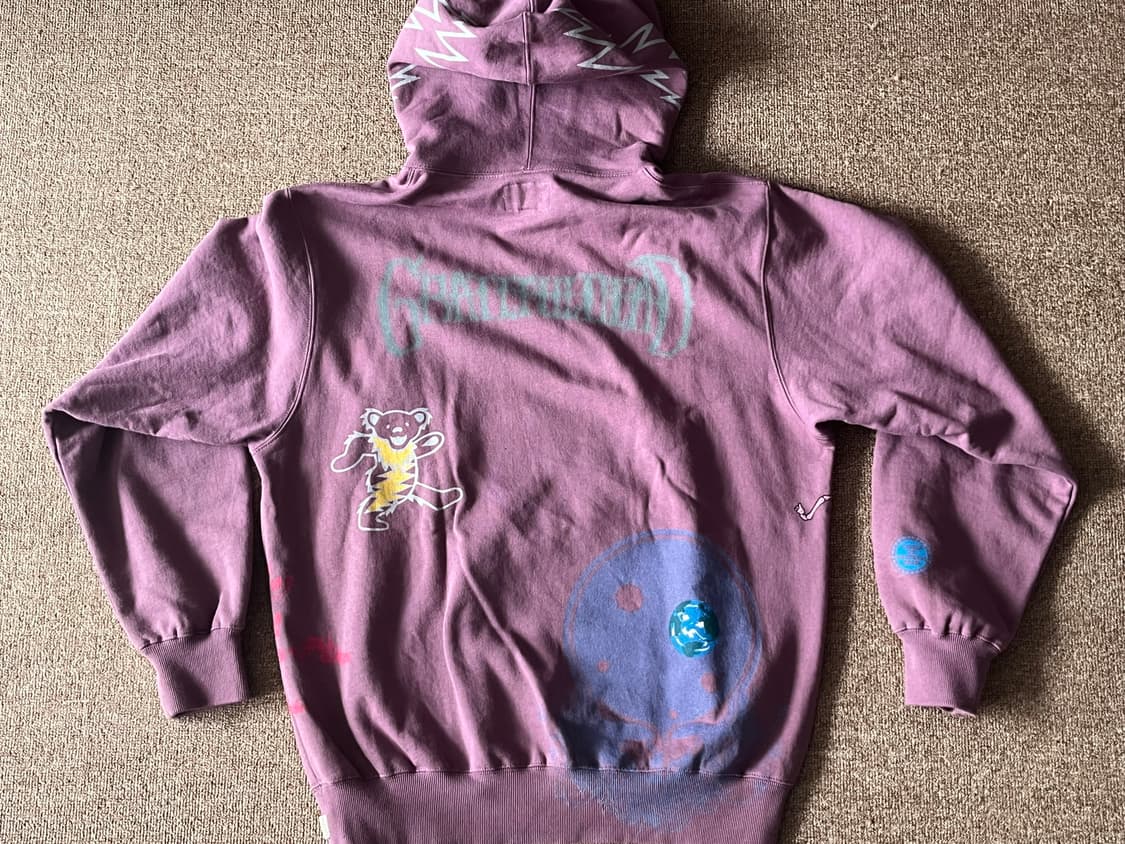 디스이즈네버댓 x 그레이트풀데드 후드 플럼 상품이미지4