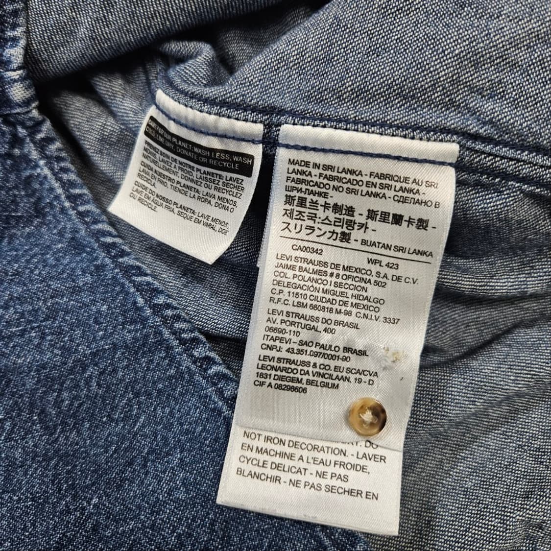 리바이스 데님 셔츠 M 상품이미지6