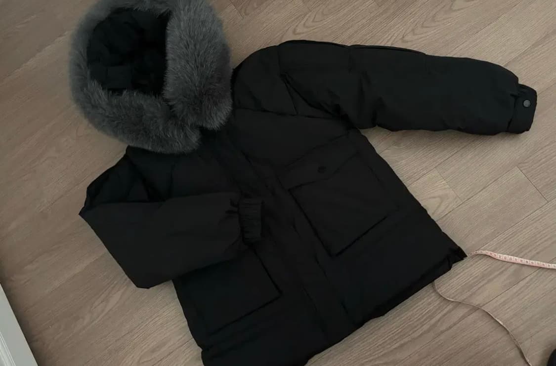 그냥 새옷상태 에고이스트 사가퍼 숏패딩 블랙 55(66가능) 상품이미지5