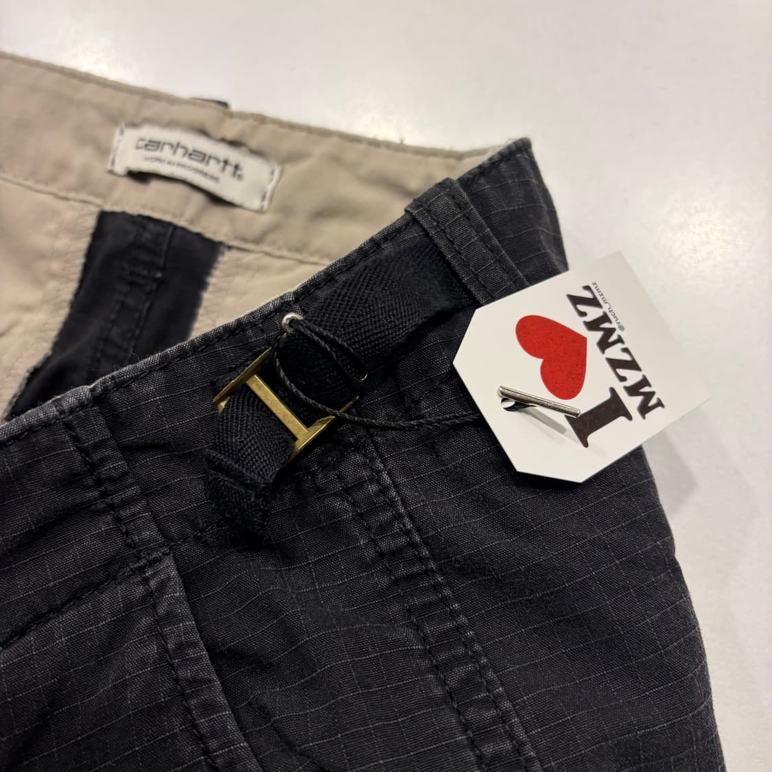 [S] 칼하트 WIP 에비에이션 블랙 카고 바지 팬츠 D135 상품이미지5