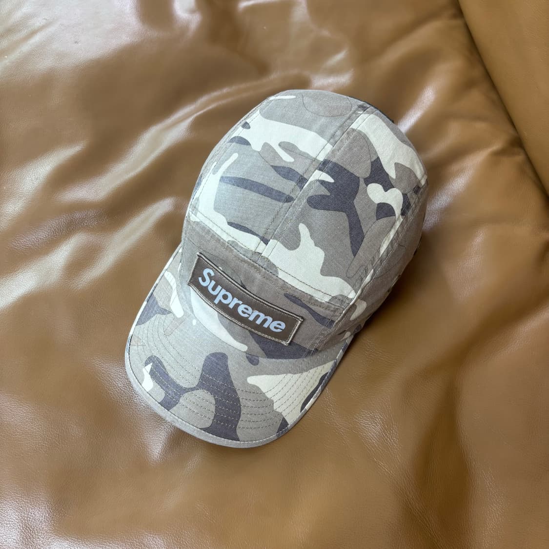 슈프림 캠프캡 모자 박스로고 23ss 밀리터리 카모 스톤 상품이미지6