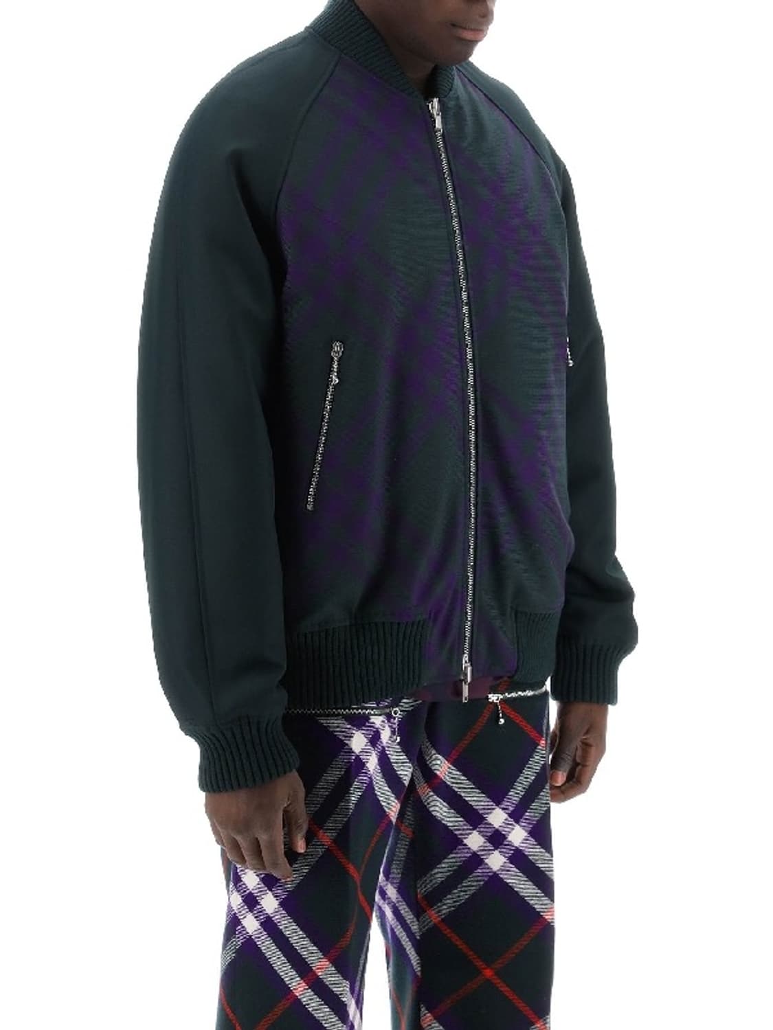 버버리 카키 리버서블 보머 자켓 M 상품이미지10