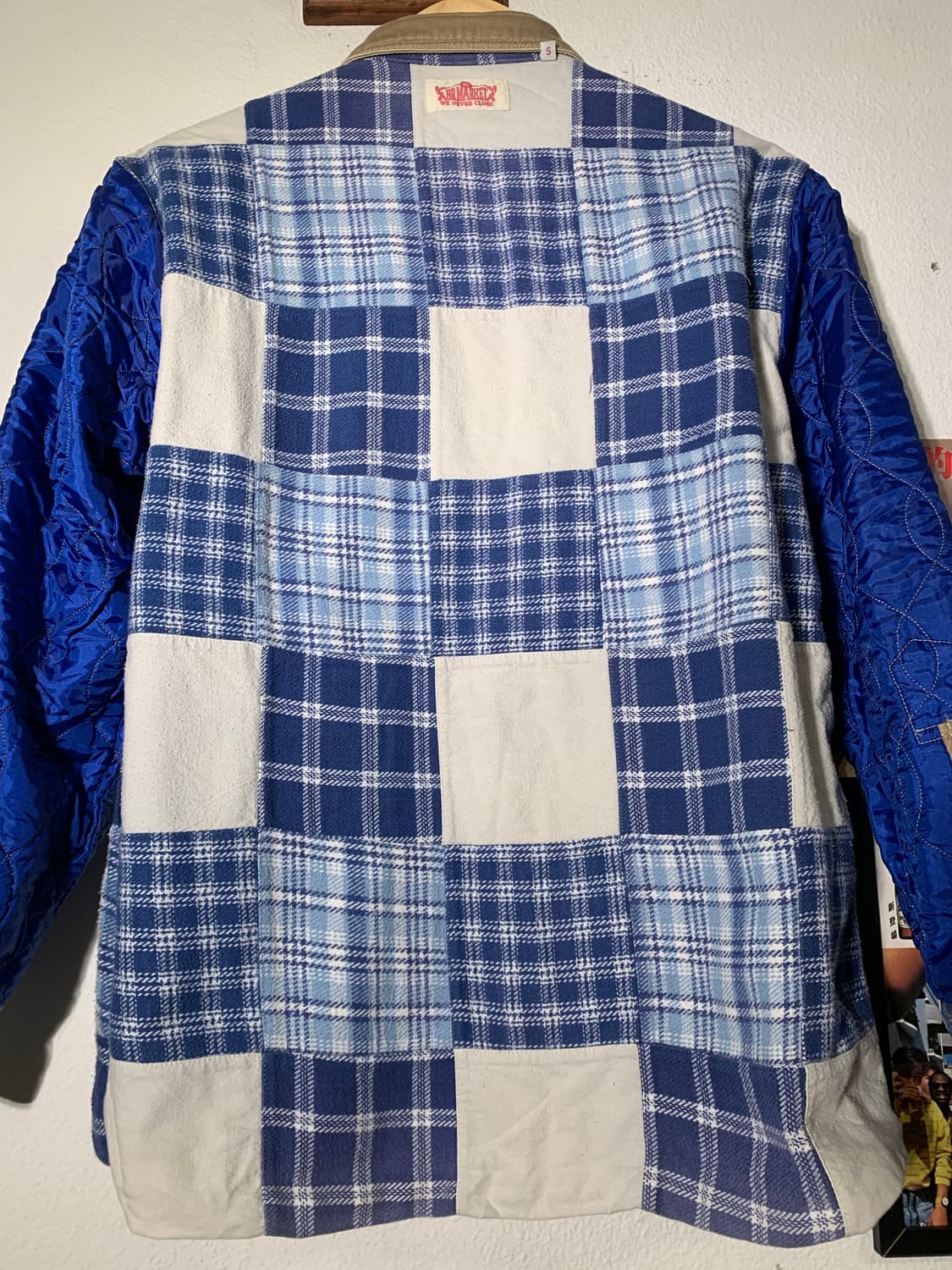 할리우드랜치마켓 베이지 패치워크 체크 자켓 상품이미지6