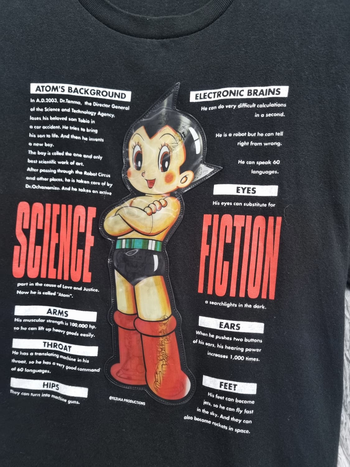 일본 빈티지 90's 아톰 3D 홀로그램 반팔티 상품이미지5