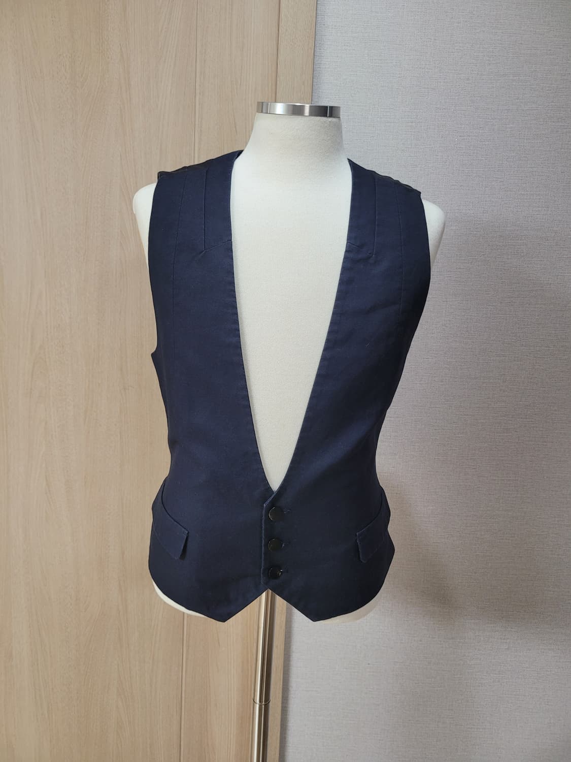 테이트 TATE 남자 3버튼 조끼 100 다크네이비 상품이미지2