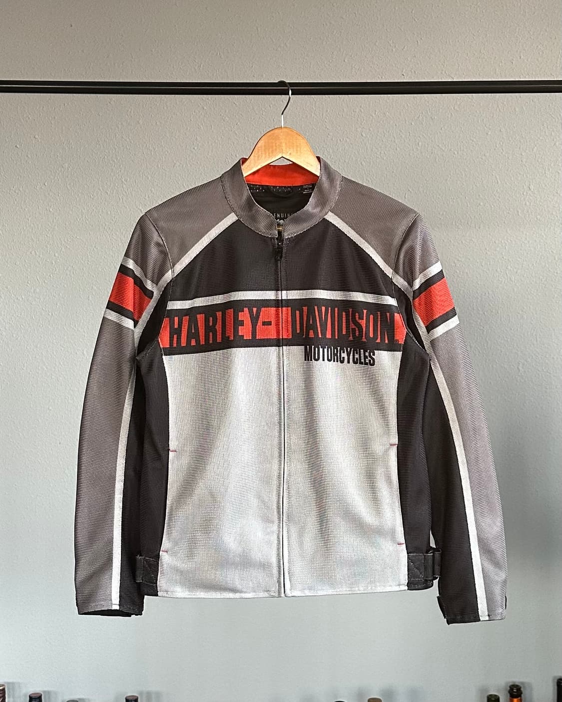 [S]할리데이비슨 모터싸이클 메쉬 라이더 자켓 상품이미지1