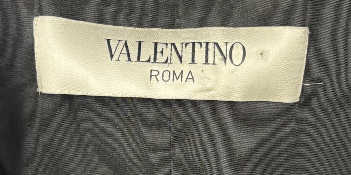 Valentino Roma 블랙 러플 원피스 44 상품이미지4