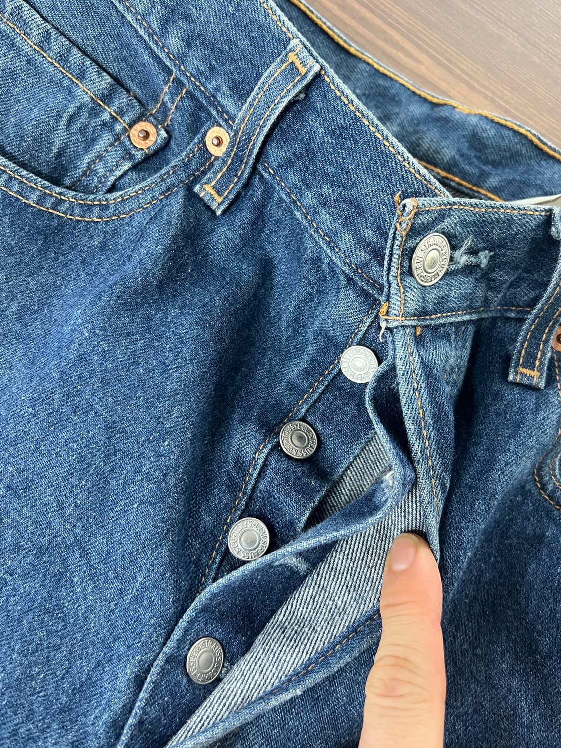 00s Levis 리바이스 501 버튼플라이 스트레이트 데님 팬츠 상품이미지6