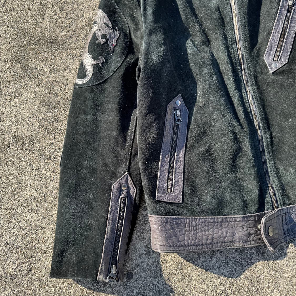 [M~L] 알마니진스 드래곤하이드 가죽 자켓 상품이미지9