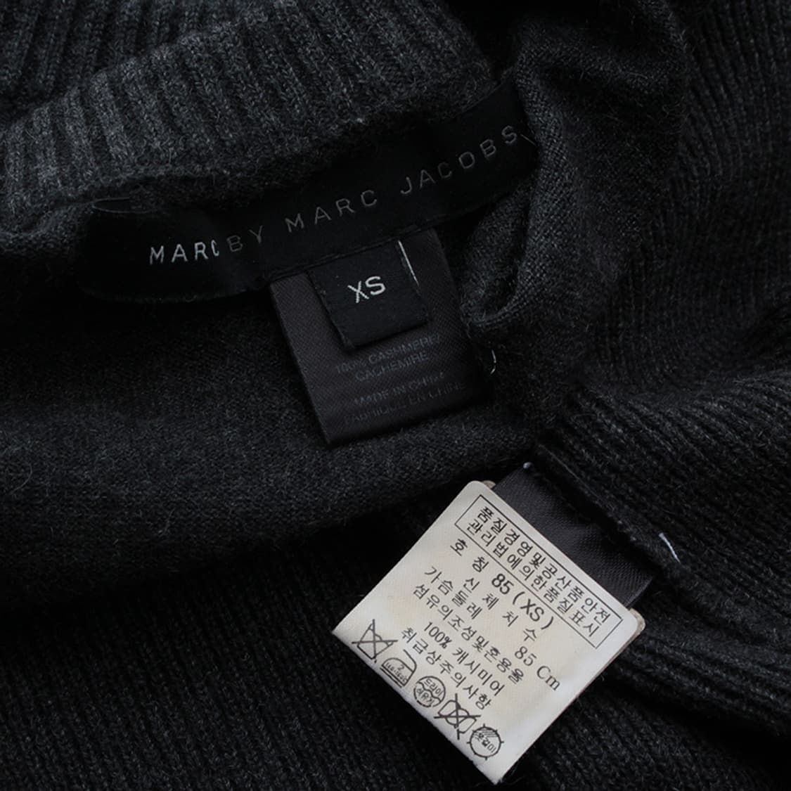 마크 바이 마크 차콜그레이 캐시미어 터틀넥 상의 44 상품이미지3