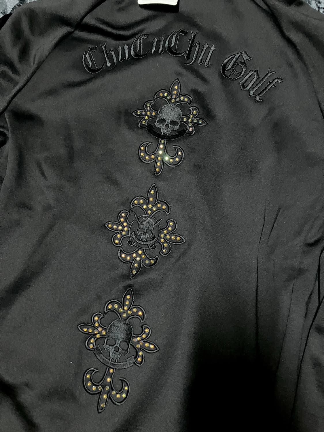 (새상품)스컬십자가큐빅디테일져지 상품이미지3