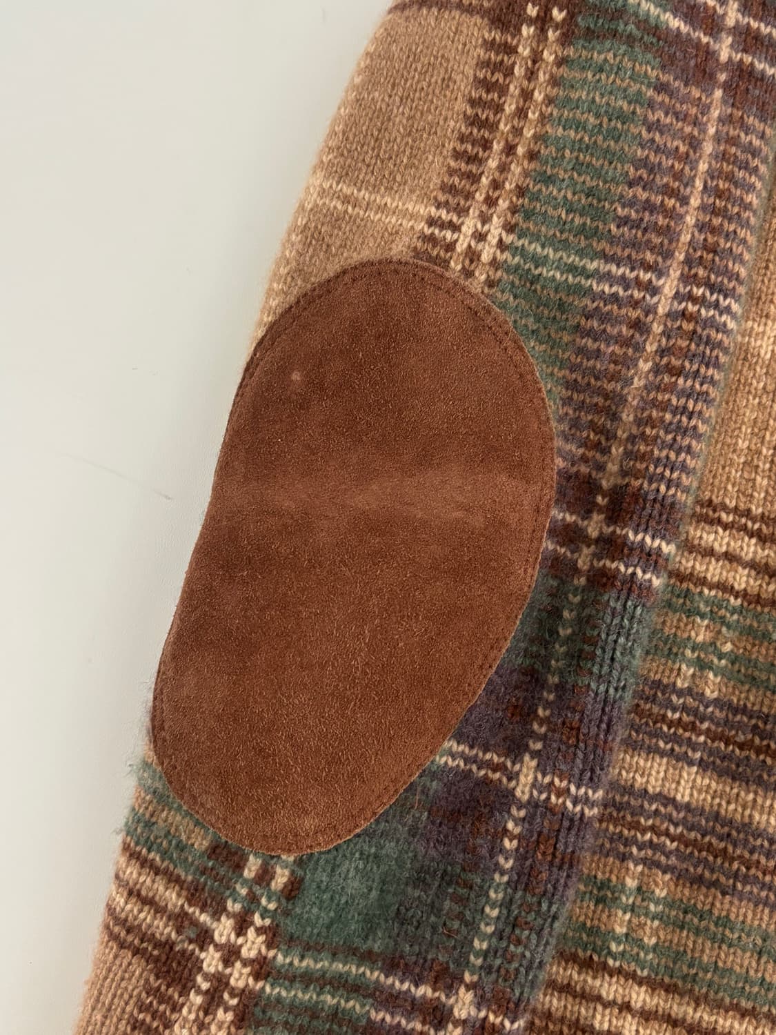 Polo 폴로 랄프로렌 체크패턴 엘보우패치 캐시미어 니트 상품이미지7