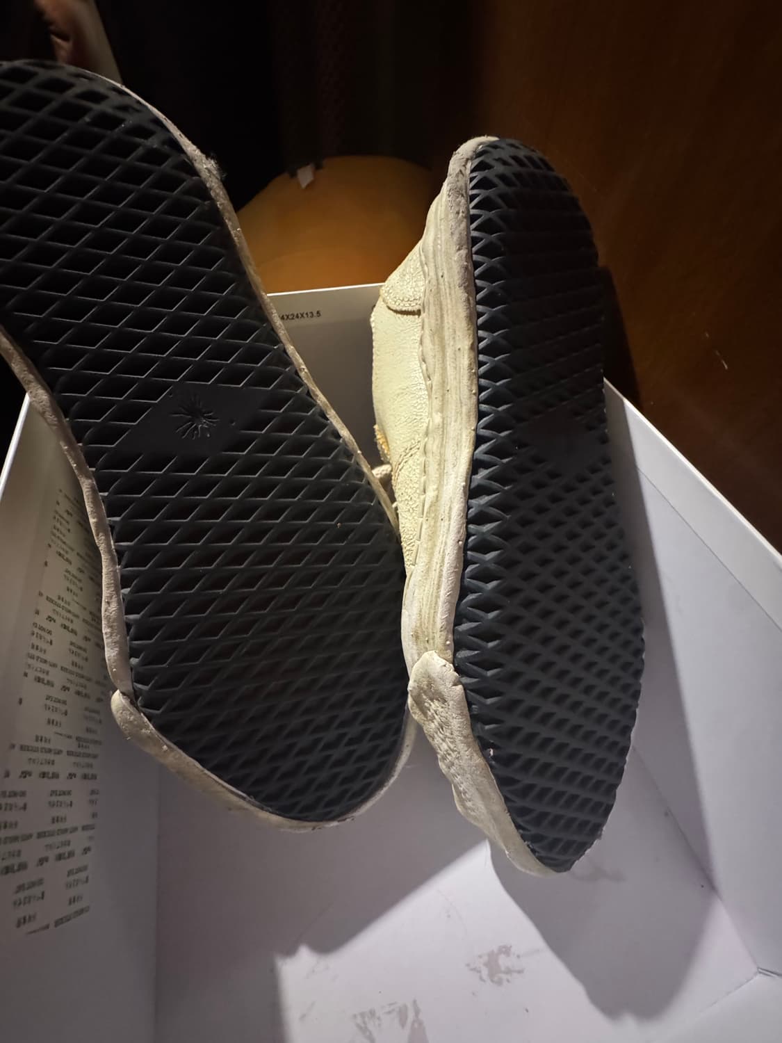 메종 미하라 야스히로 행크 OG 솔 레더 로우탑 화이트 상품이미지4