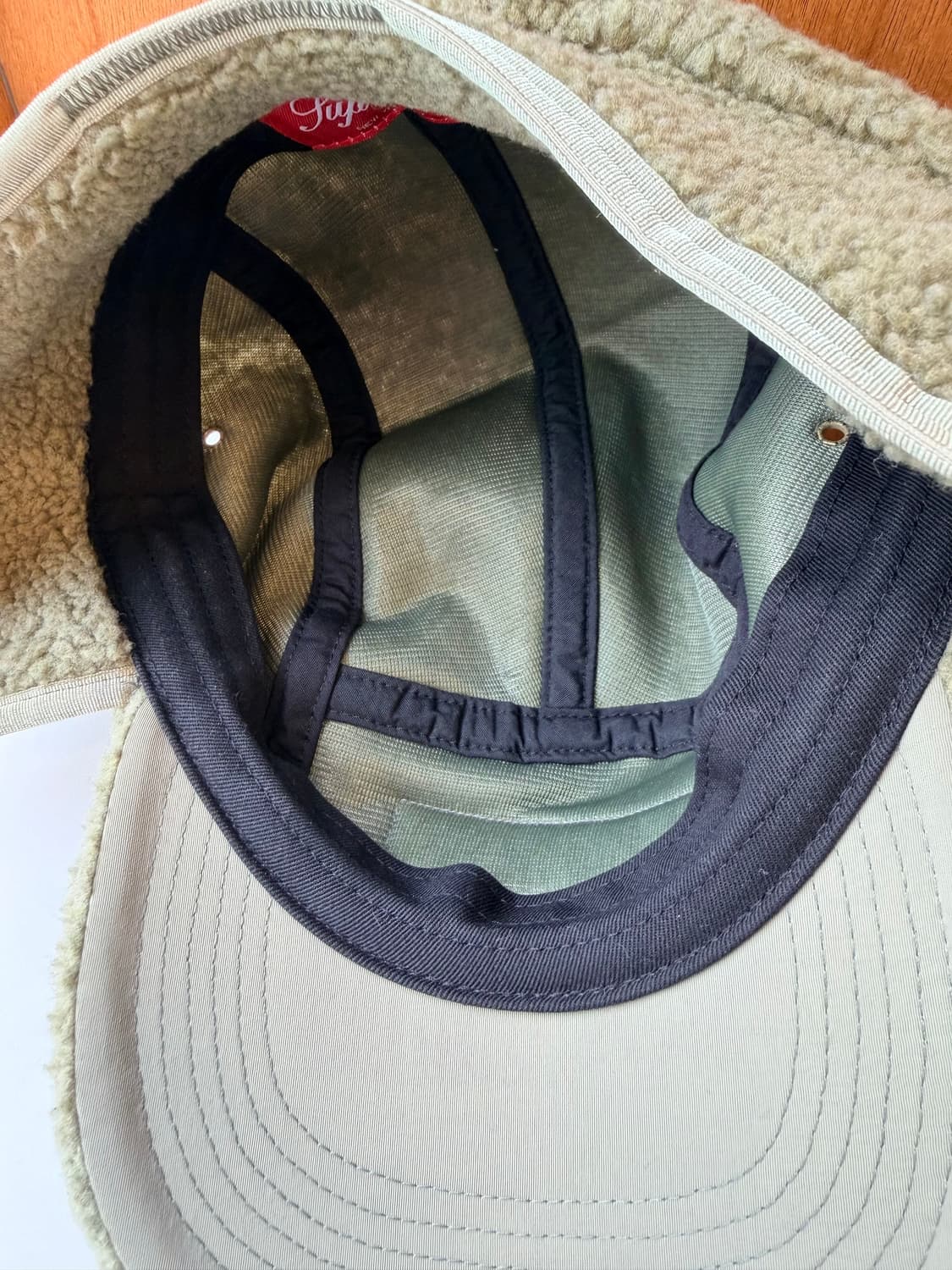 슈프림 딥 파일 이어플랩 캠프캡 올리브컬러 상품이미지6